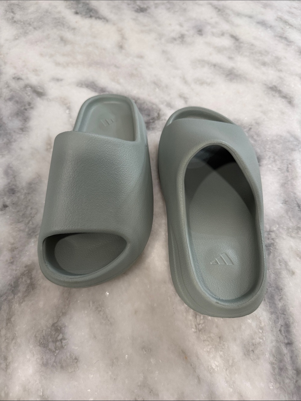 adidas Kids Yeezy Slide Sandals in Sage Green